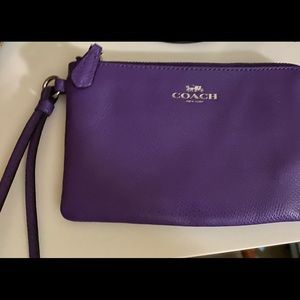 Coach Corner Zip Wristlet